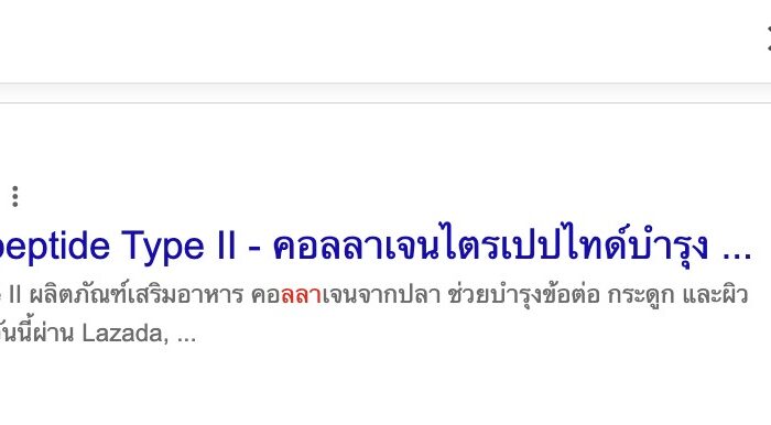 ผลงานการทำseo -เว็บ-collagen