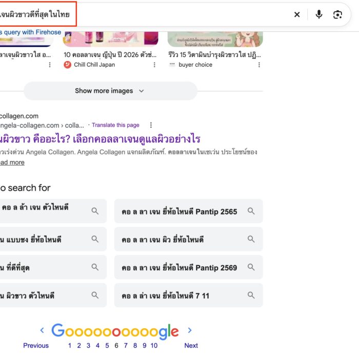 ผลงานการทำseo1 -เว็บ-collagen
